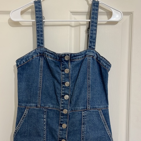 Denim Jean Dress Button Down‎ Garage - Picture 2 of 6